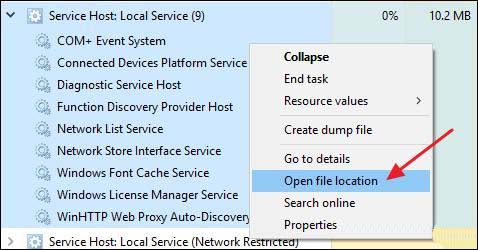 什么是服务主机进程svchost.exe? svchost占用内存过高的解决办法插图12