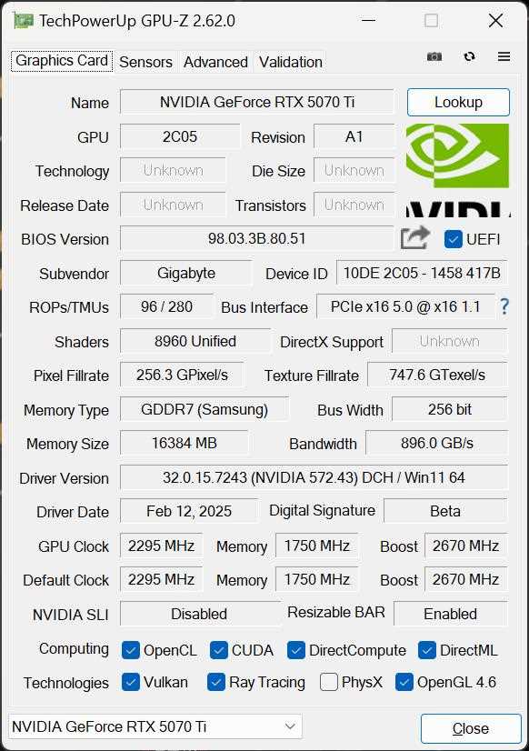 技嘉AORUS RTX 5070Ti超级雕显卡测评: 高帧电竞与AI生产力的主流利器插图16